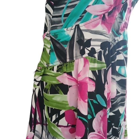 Vintage 90's Maxine Size 14 Plus Full Coverage Skirted Suit Bra Cups Flo… - Picture 7 of 16